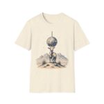 Goat Disco T-Shirt — Retro Monochrome 'Unfazed Goat' Graphic
