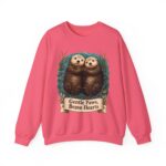 Otter Crewneck Sweatshirt — 'Gentle Paws, Brave Hearts' Cute Animal Graphic