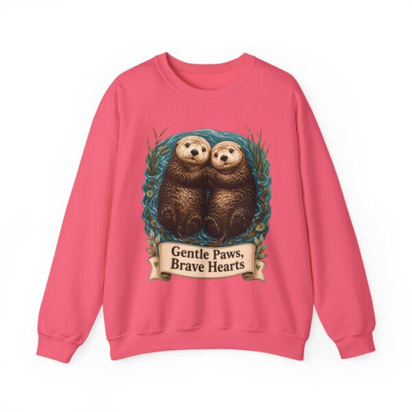 Otter Crewneck Sweatshirt — 'Gentle Paws, Brave Hearts' Cute Animal Graphic