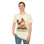 Chicken Farm T-Shirt — "Fresh Eggs and Fresh Attitude" Hen & Chick Tee
