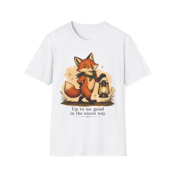 Clever Fox with Lantern T-Shirt | Whimsical Cute Fox Illustration