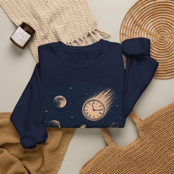 Retro Astronomer Sweatshirt — Falling Star (Broken Clock)