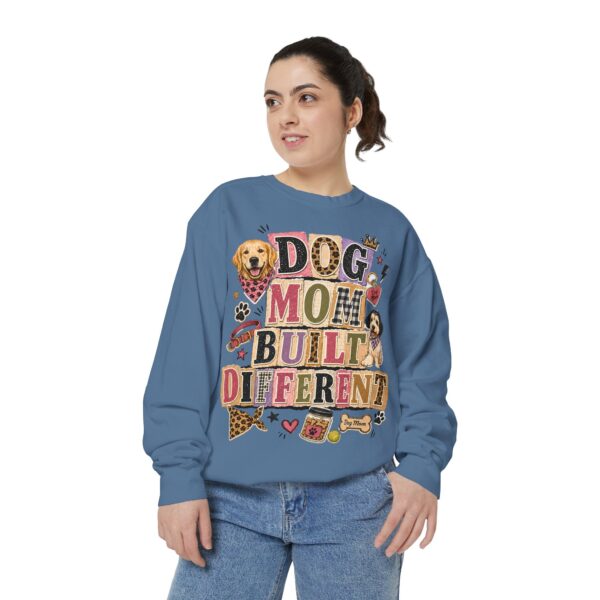 Dog Mom Built Different Sweatshirt — Paw Print Crewneck for Dog Lovers