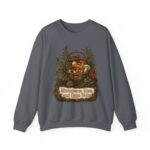 Mushroom Basket Sweatshirt — "Mushrooms, Moss, and Quiet Walks" Cozy Nature Crewneck