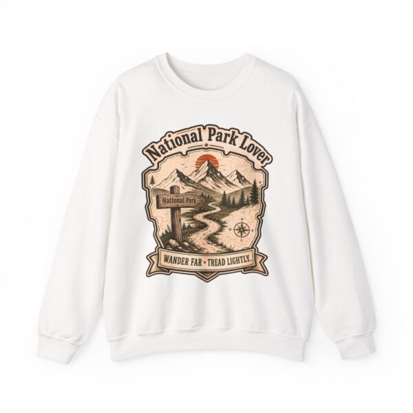 National Park Lover Vintage Hiking Crewneck Sweatshirt