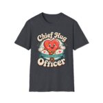 Chief Hug Officer T-Shirt — Cute Retro Heart Cartoon Gift