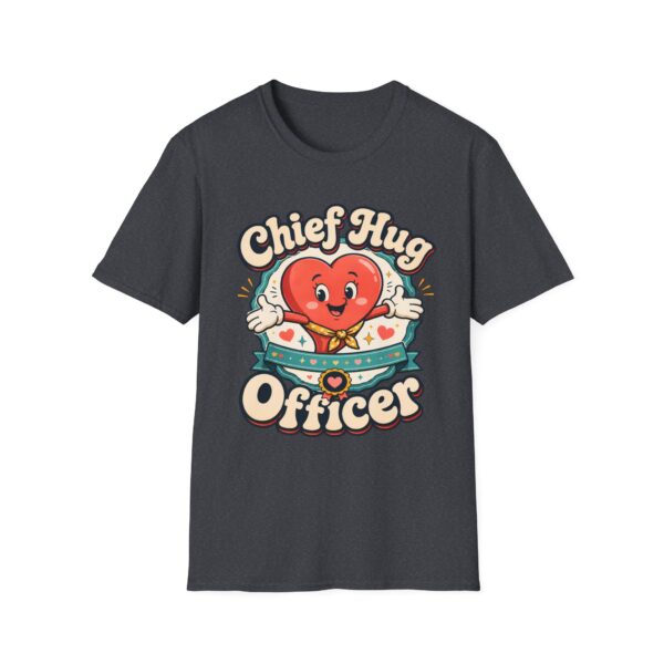 Chief Hug Officer T-Shirt — Cute Retro Heart Cartoon Gift