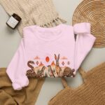 Desert Fox and Hare Illustration Sweatshirt | Soft Sand Sharp Instincts