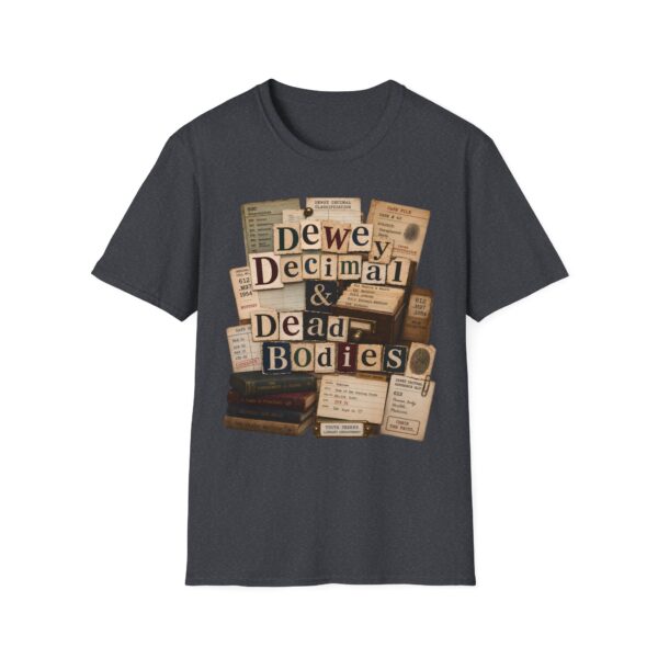 Dewey Decimal & Dead Bodies Vintage Library Horror T-Shirt