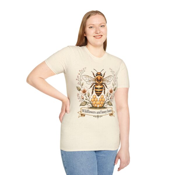 Bee Floral T-Shirt — "Wildflowers and Honey Hours" Graphic Tee