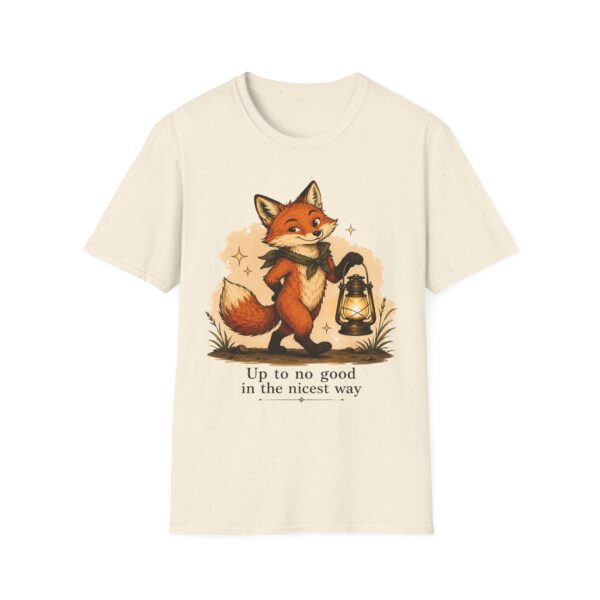 Clever Fox with Lantern T-Shirt | Whimsical Cute Fox Illustration