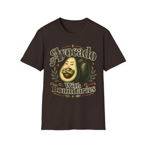 Avocado With Boundaries T-Shirt — Funny Self-Care Fruit Graphic Tee