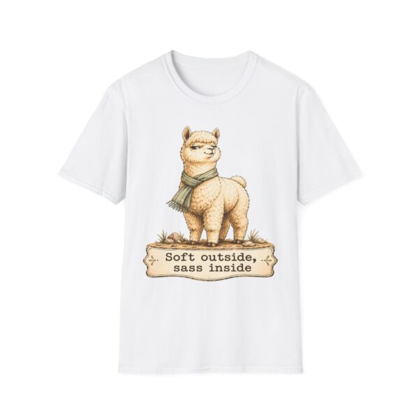 Alpaca T-Shirt — "Soft Outside, Sass Inside" Graphic Tee