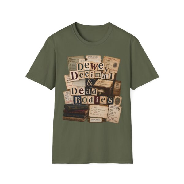 Dewey Decimal & Dead Bodies Vintage Library Horror T-Shirt