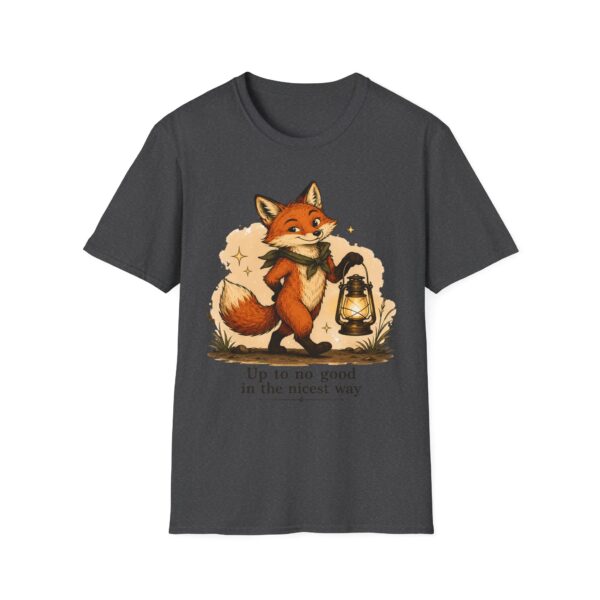 Clever Fox with Lantern T-Shirt | Whimsical Cute Fox Illustration