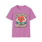 Chief Hug Officer T-Shirt — Cute Retro Heart Cartoon Gift