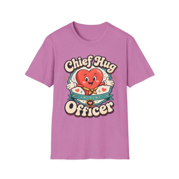 Chief Hug Officer T-Shirt — Cute Retro Heart Cartoon Gift
