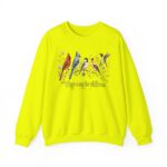 Birds of Winter "Wings Along the Wildflowers" Crewneck Sweatshirt