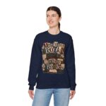 Sweatshirt — "Too Many Books, Too Many Bodies" Cozy Reader Crewneck