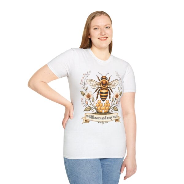 Bee Floral T-Shirt — "Wildflowers and Honey Hours" Graphic Tee