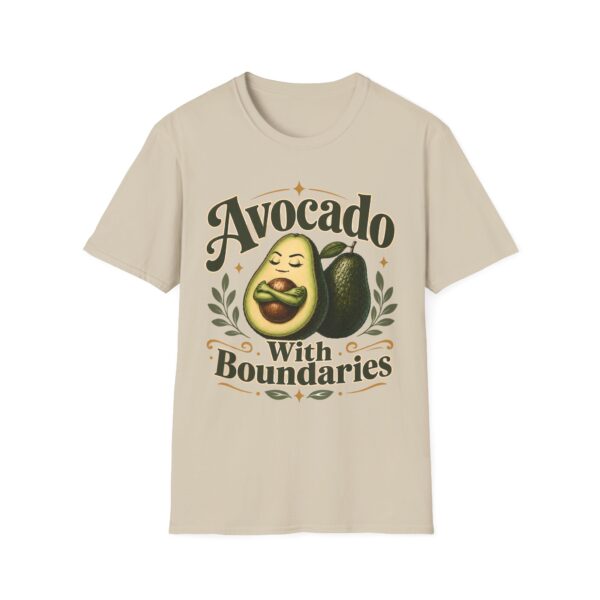 Avocado With Boundaries T-Shirt — Funny Self-Care Fruit Graphic Tee