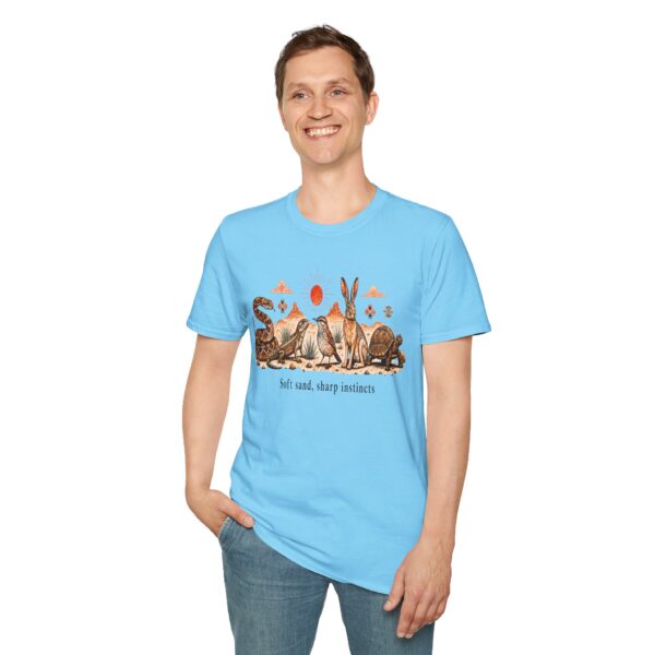 Wildlife Harmony Desert Tee — "Soft Sand, Sharp Instincts"