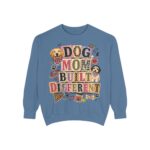Dog Mom Built Different Sweatshirt — Paw Print Crewneck for Dog Lovers