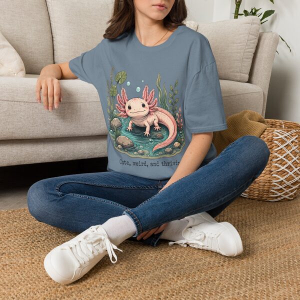 Cute Pink Axolotl T-Shirt — "Cute, Weird, and Thriving"