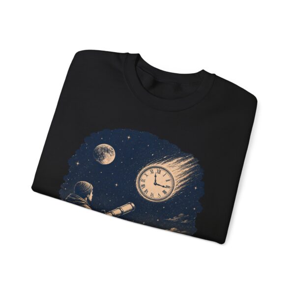 Retro Astronomer Sweatshirt — Falling Star (Broken Clock)