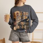 Librarian By Day Murderino By Night Sweatshirt — Cozy Mystery Lover Crewneck