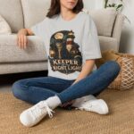 Keeper of the Night Lighthouse Cat T-Shirt — Night Light Graphic Tee