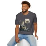Vintage Frog & Floating Fishbowl T-Shirt — Whimsical Nature Tee
