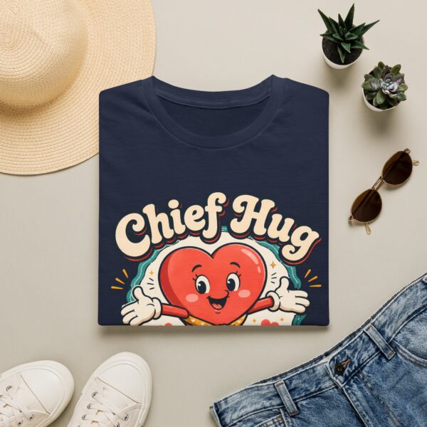 Chief Hug Officer T-Shirt — Cute Retro Heart Cartoon Gift