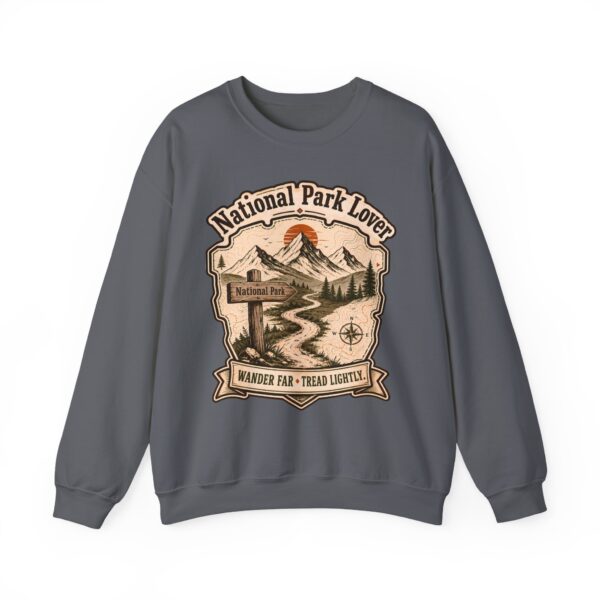 National Park Lover Vintage Hiking Crewneck Sweatshirt