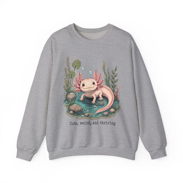 Axolotl Crewneck Sweatshirt — Cute, Weird & Thriving Graphic