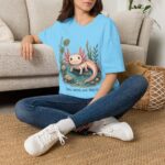 Cute Pink Axolotl T-Shirt — "Cute, Weird, and Thriving"