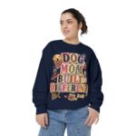 Dog Mom Built Different Sweatshirt — Paw Print Crewneck for Dog Lovers