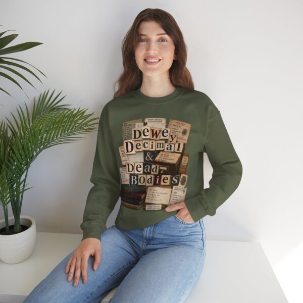 Dewey Decimal & Dead Bodies Vintage Library Crewneck
