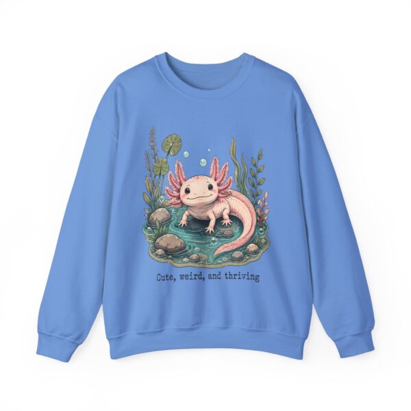 Axolotl Crewneck Sweatshirt — Cute, Weird & Thriving Graphic
