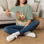 Tea Time Floral T-Shirt — "Sip Slowly, Stay Cozy" Vintage Teapot Tee