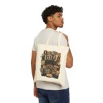 Tote Bag — "Too Many Books, Too Many Bodies" Vintage Book Lover Canvas Tote