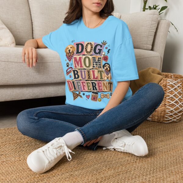 Dog Mom, Built Different T-Shirt — Cute Graphic Tee for Dog Lovers