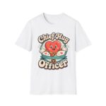 Chief Hug Officer T-Shirt — Cute Retro Heart Cartoon Gift