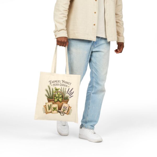 Farmers Market Herb Garden Canvas Tote Bag