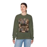 Sweatshirt — "Too Many Books, Too Many Bodies" Cozy Reader Crewneck