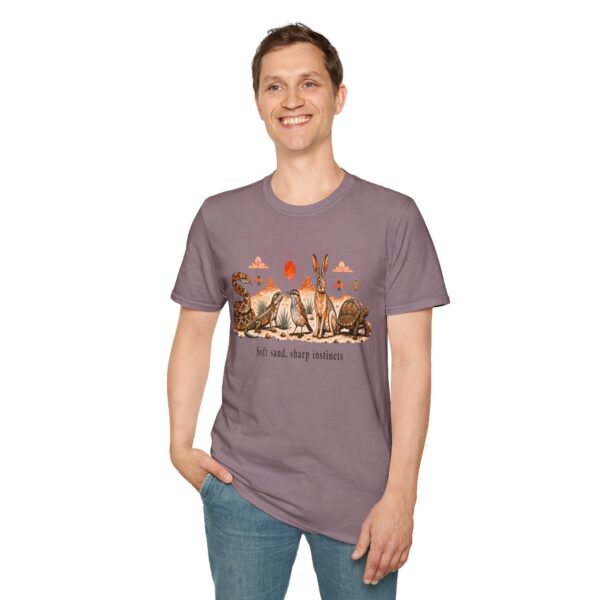 Wildlife Harmony Desert Tee — "Soft Sand, Sharp Instincts"