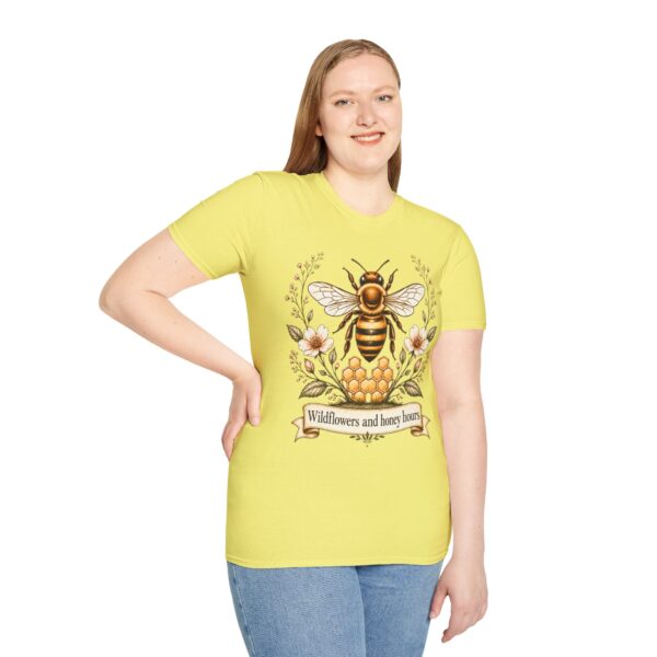 Bee Floral T-Shirt — "Wildflowers and Honey Hours" Graphic Tee