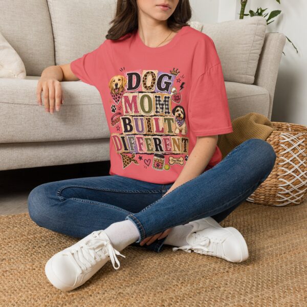 Dog Mom, Built Different T-Shirt — Cute Graphic Tee for Dog Lovers