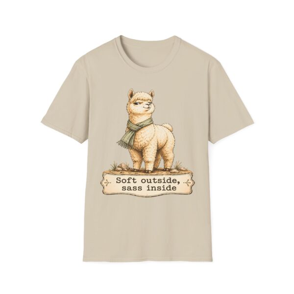 Alpaca T-Shirt — "Soft Outside, Sass Inside" Graphic Tee