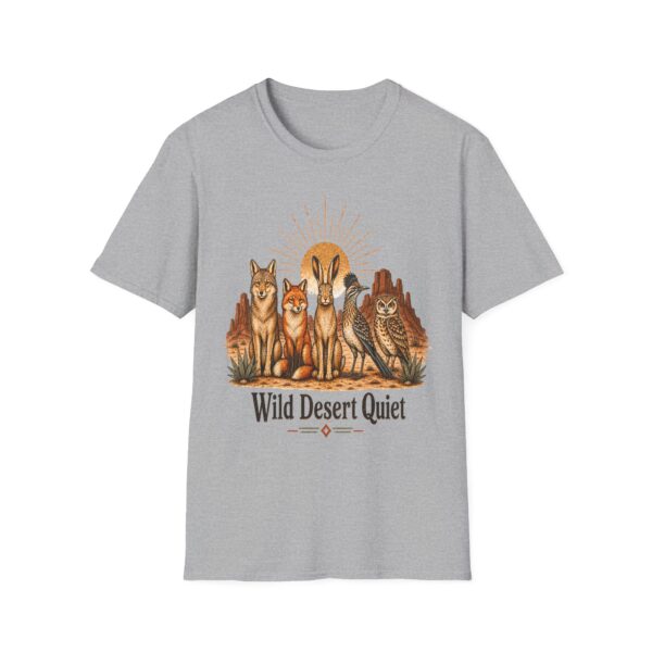 Southwestern Desert Animals T-Shirt — Fox, Rabbit & Owl Row Design